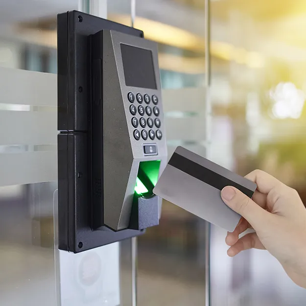 Modern access control system installed for keyless entry systems.